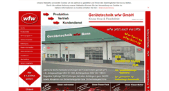 Desktop Screenshot of geraetetechnik-wfw.de